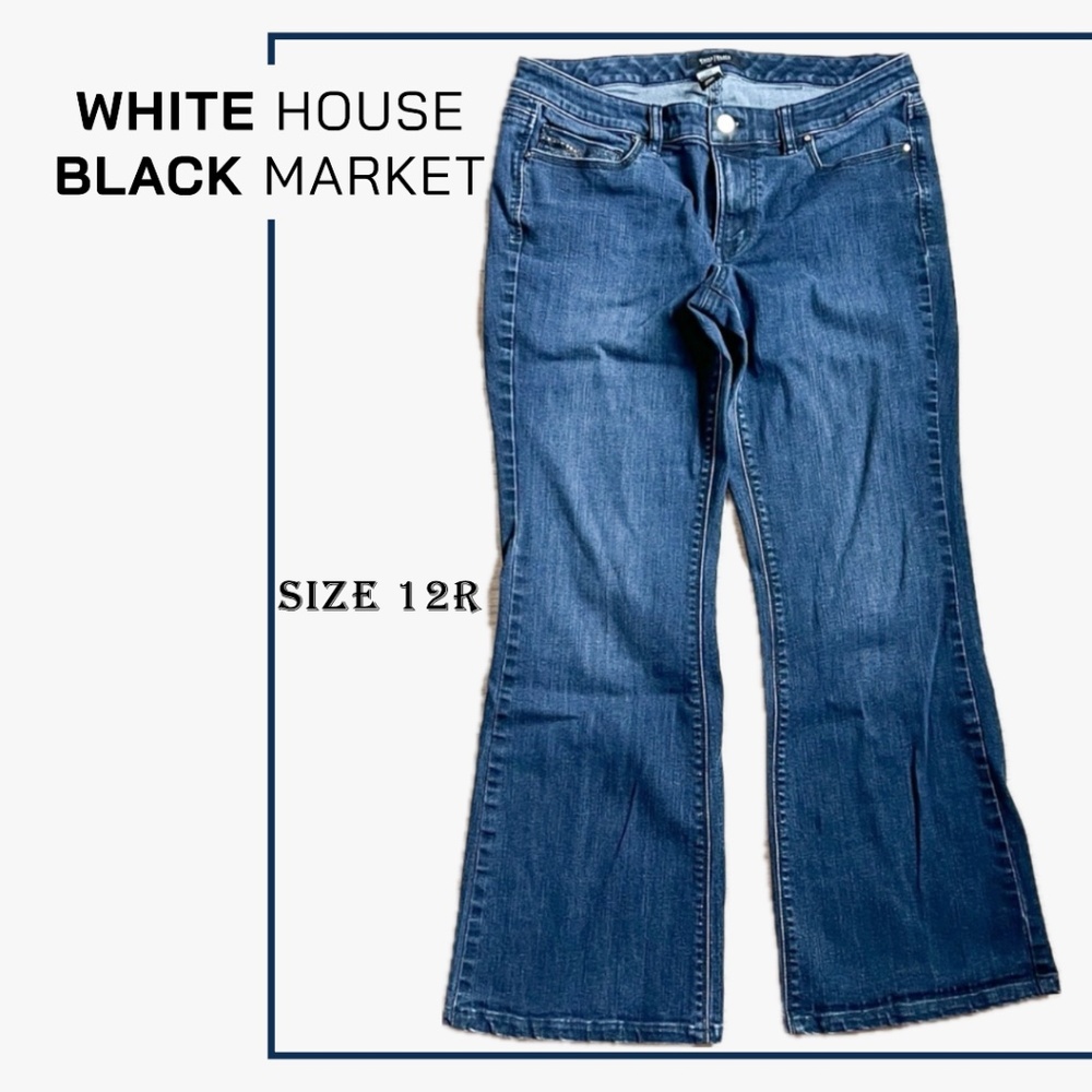 WHITE HOUSE BLACK MARKET WHBM Flare Leg Jean (Size 12R)